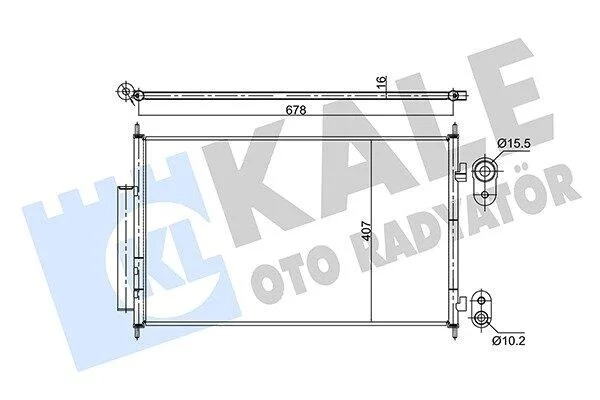 HONDA Радіатор кондиціонера (конденсатор) HR-V 15- KALE 354890 (фото 1)