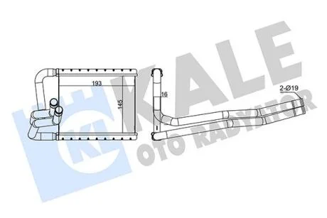 HYUNDAI Радіатор опалення i20 12- KALE 355130