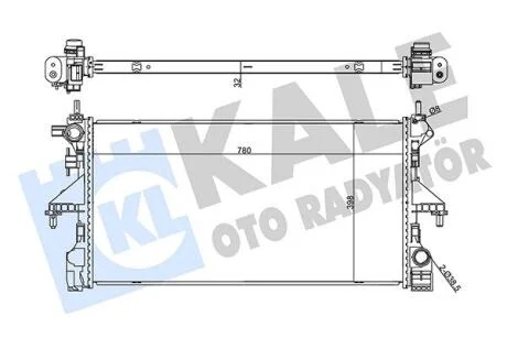 CITROEN Радіатор охолодження Jumper, Peugeot Boxer 2.0 BlueHDI 15- KALE 355505