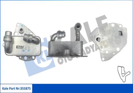 OPEL Оливний радіатор Astra J, Insignia, Zafira, Fiat Bravo II, Doblo 2.0d 10-, Suzuki SX4 KALE 355875