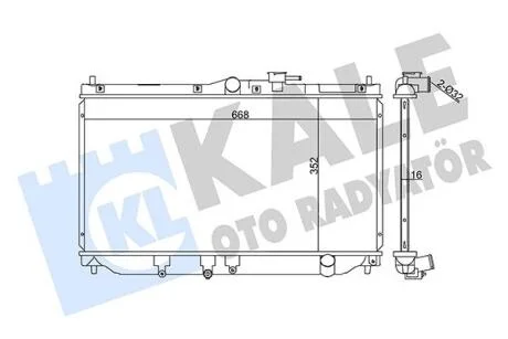 HONDA Радиатор охлаждения Accord IV,V,Rover 600 1.9/2.2 90- KALE 357700
