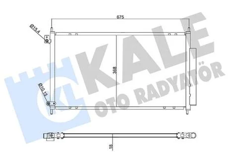 HONDA Радіатор кондиціонера (конденсатор) Accord VII 2.0/2.4 03- KALE 358210