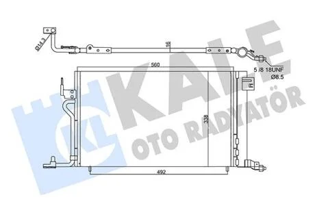 CITROEN Радіатор кондиціонера (конденсатор) Berlingo,Xsara,Peugeot 306,Partner KALE 358450