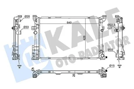 DB Радіатор системи охолодження двиг. A-CLASS (W176), CLA Shooting Brake (X117), GLA-CLASS (X156), INFINITI KALE 362885