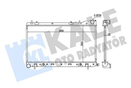 SUBARU Радіатор охолодження Forester 2.0/2.5 02- KALE 364900