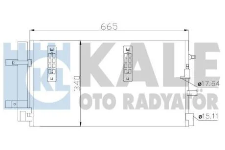 VW Радіатор кондиціонера (конденсатор) з осушувачем Audi A4/5/6/7, Q5 07- KALE 375800