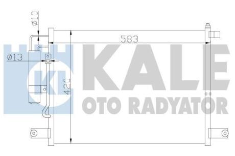 CHEVROLET Радіатор кондиціонера (конденсатор) Aveo 03- Kale 377000