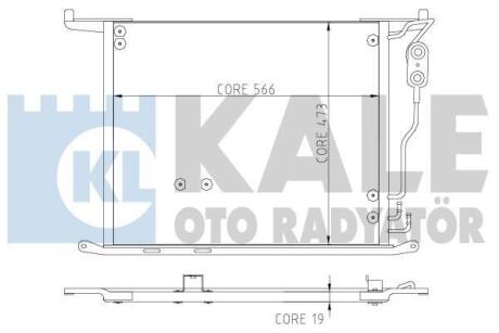 DB Радіатор кондиціонера (конденсатор) S-Class W220 98- Kale 381400