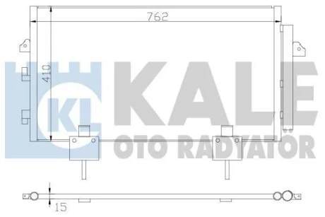 TOYOTA Радіатор кондиціонера (конденсатор) Rav 4 II 00- KALE 383400