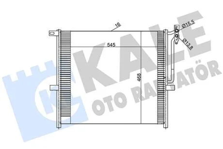 BMW Радіатор кондиціонера (конденсатор) X3 E83 03- KALE 384800