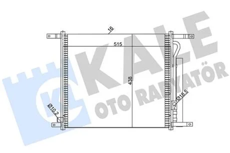 CHEVROLET Радіатор кондиціонера (конденсатор) з осушувачем Aveo 08- KALE 385200