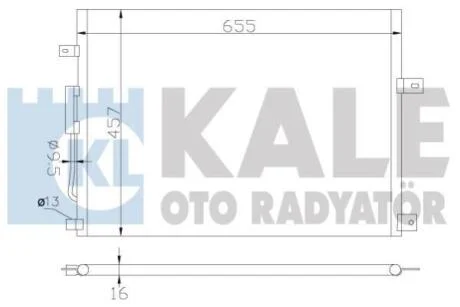 JEEP Радіатор кондиціонера (конденсатор) Grand Cherokee II 2.7CRD/4.7 99-03 KALE 385700