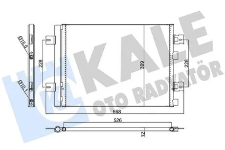 RENAULT радіатор кондиціонера Duster,Logan,Sandero KALE 389300