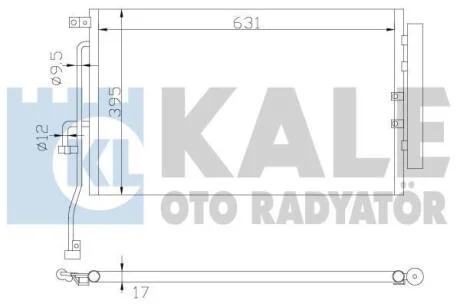 OPEL Радіатор кондиціонера (конденсатор) Antara, Chevrolet Captiva KALE 391000