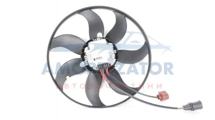 VW Вентилятор радіатора Audi A1/3, Caddy III, Golf V,VI, Jetta III, Passat, Touran, Skoda Fabia II, Octavia II, SuperB II, Yeti 1.6/2.0TDI KALE 416600 (фото 1)