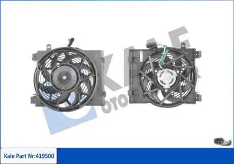OPEL Вентилятор радіатора Combo Tour,Corsa C 1.2/1.8 00- KALE 419500