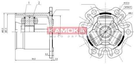 Комплект шарнірів, приводний вал KAMOKA 8709