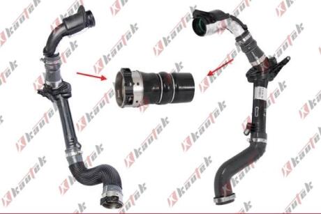 RENAULT патрубок інтеркулера Kangoo 1.5dCI 08- KAUTEK RE-TH052