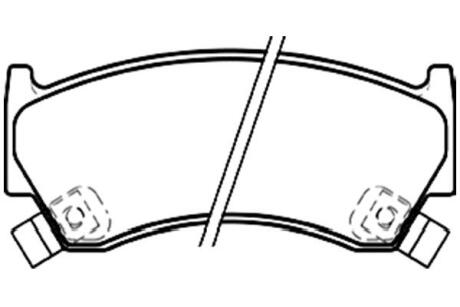 PARTS NISSAN гальмівні колодки дискові Almera 95-00 KAVO BP-6565