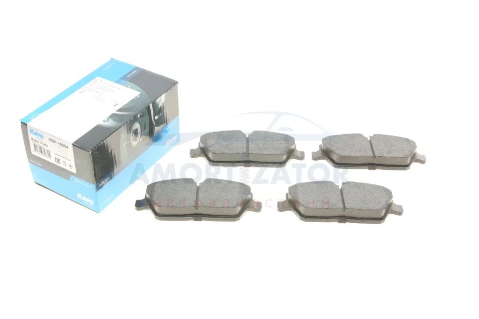 Комплект гальмівних колодок PARTS KBP-10004 KAVO KBP10004 (фото 1)