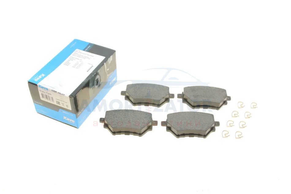 Комплект гальмівних колодок PARTS KBP-10005 KAVO KBP10005 (фото 1)