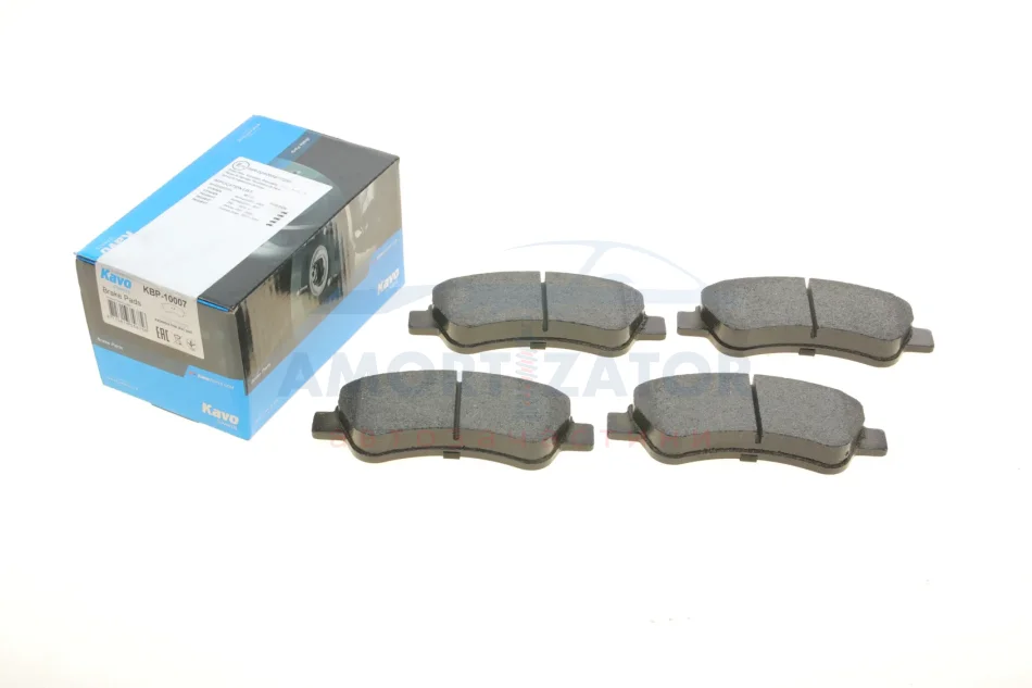 Комплект гальмівних колодок PARTS KBP-10007 KAVO KBP10007 (фото 1)
