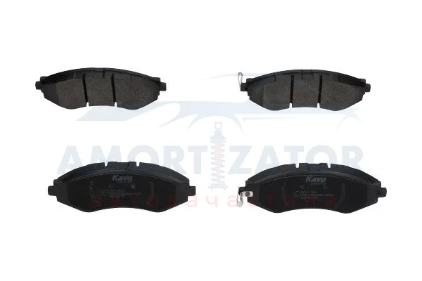Комплект гальмівних колодок PARTS KBP-1001 KAVO KBP1001 (фото 1)