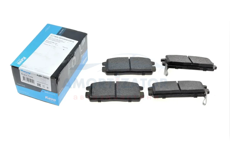 Комплект гальмівних колодок PARTS KBP-1010 KAVO KBP1010 (фото 1)