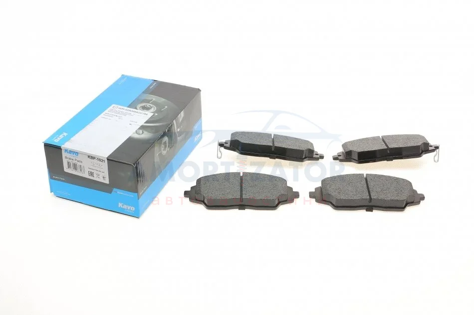 Комплект гальмівних колодок PARTS KBP-1021 KAVO KBP1021 (фото 1)