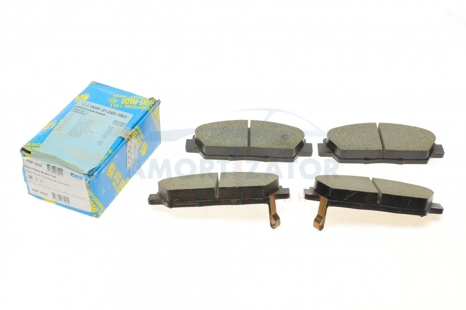 Комплект гальмівних колодок PARTS KBP-2005 KAVO KBP2005 (фото 1)