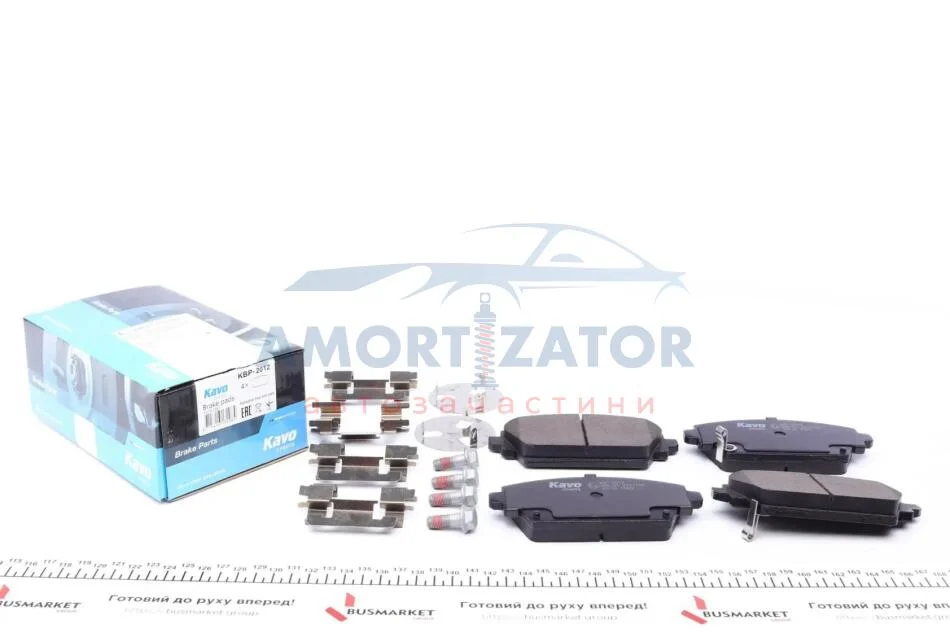 Комплект гальмівних колодок PARTS KBP-2012 KAVO KBP2012 (фото 1)