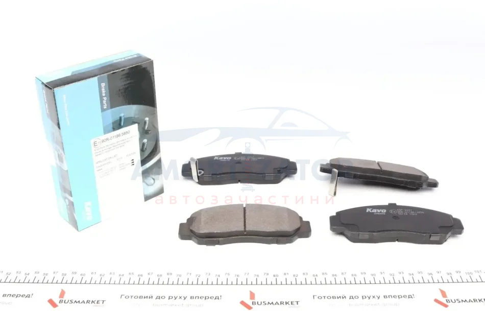 Комплект гальмівних колодок PARTS KBP-2037 KAVO KBP2037 (фото 1)