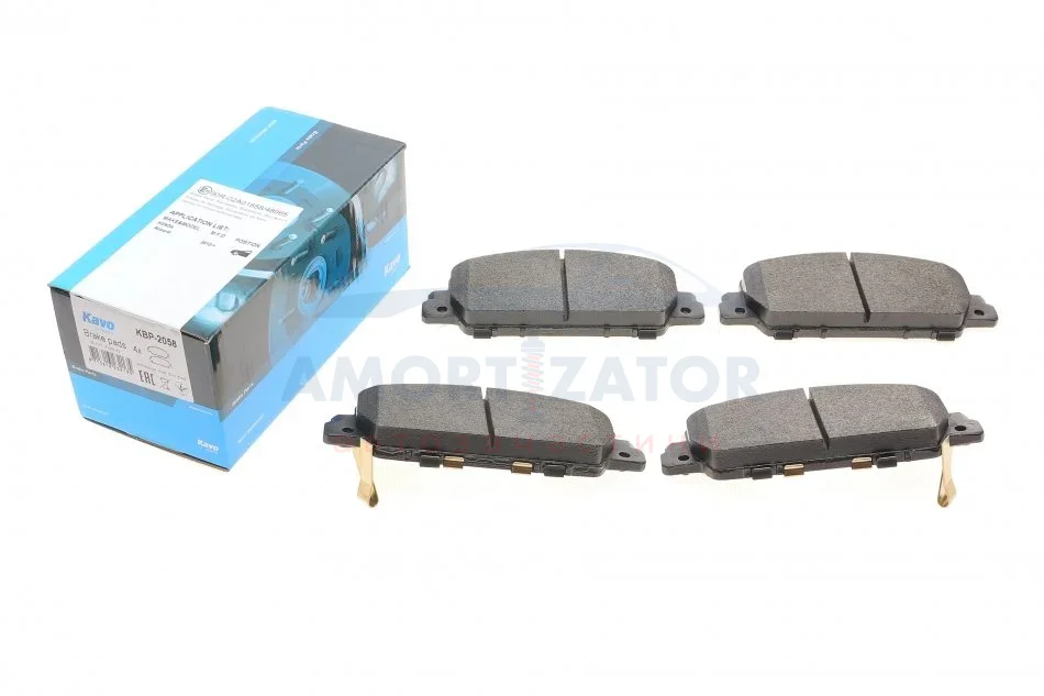 Комплект гальмівних колодок PARTS KBP-2058 KAVO KBP2058 (фото 1)