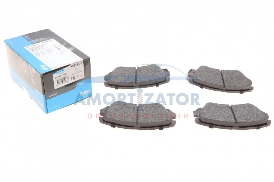 Комплект гальмівних колодок PARTS KBP-3020 KAVO KBP3020 (фото 1)