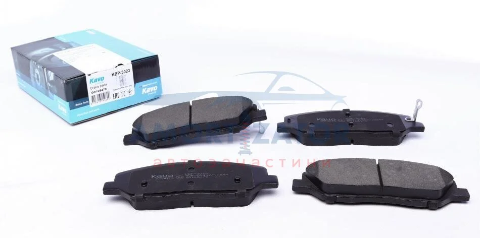Комплект гальмівних колодок PARTS KBP-3023 KAVO KBP3023 (фото 1)