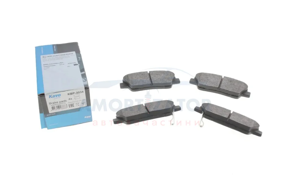 Комплект гальмівних колодок PARTS KBP-3034 KAVO KBP3034 (фото 1)