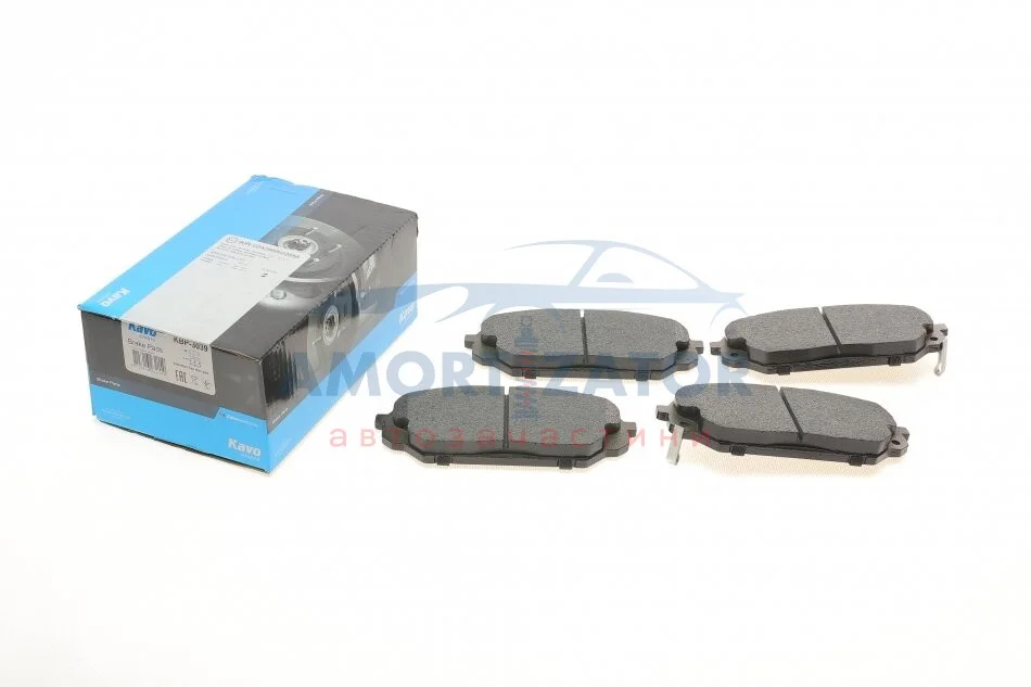 Комплект гальмівних колодок PARTS KBP-3039 KAVO KBP3039 (фото 1)