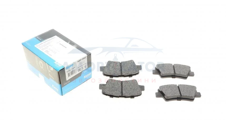 Комплект гальмівних колодок PARTS KBP-3053 KAVO KBP3053 (фото 1)