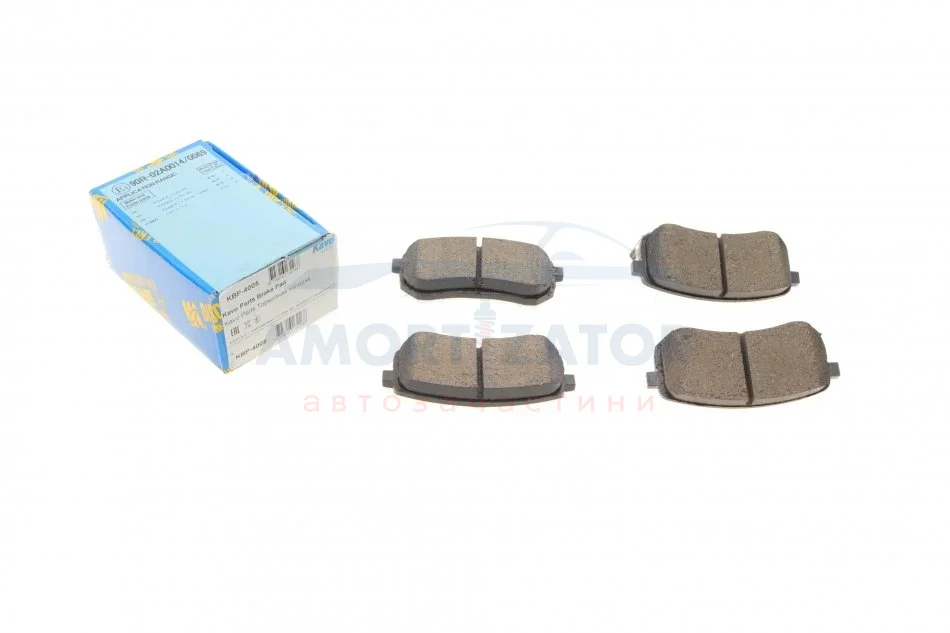 Комплект гальмівних колодок PARTS KBP-4005 KAVO KBP4005 (фото 1)