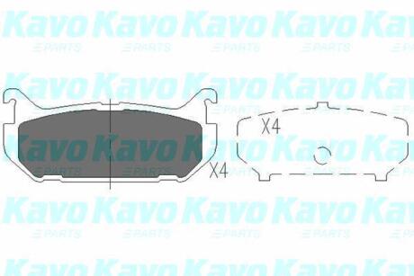 PARTS MAZDA гальмівні колодки задн.626 92-97, Xedos-6 92-96 KAVO KBP-4508