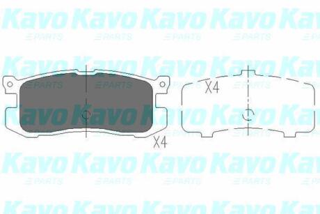 PARTS MAZDA гальмівні колодки задн. 626 87- KAVO KBP-4537
