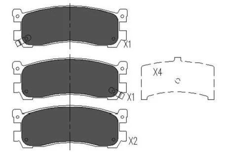PARTS MAZDA колодки гальм. передн. 929/Xedos 9/MPV KAVO KBP4556