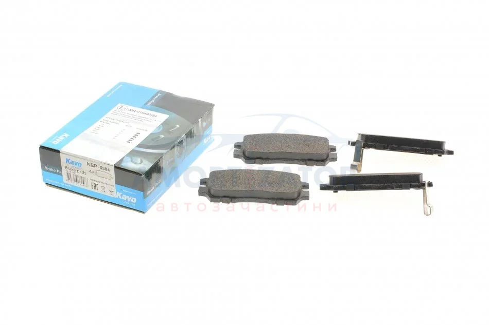 Комплект гальмівних колодок PARTS KBP-5504 KAVO KBP5504 (фото 1)