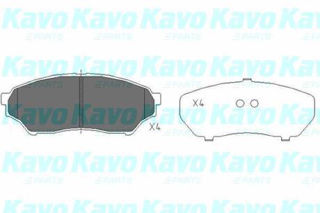 PARTS MITSUBISHI Тормозные колодки передн.Pajero Pinin 94- KAVO KBP-5514