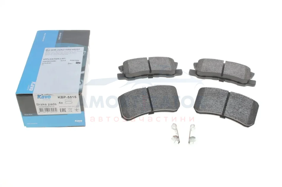 Комплект гальмівних колодок PARTS KBP-5515 KAVO KBP5515 (фото 1)
