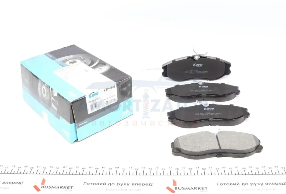 Комплект гальмівних колодок PARTS KBP-6506 KAVO KBP6506 (фото 1)