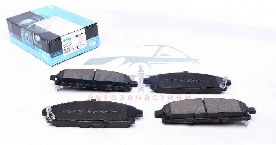Комплект гальмівних колодок PARTS KBP-6515 KAVO KBP6515 (фото 1)