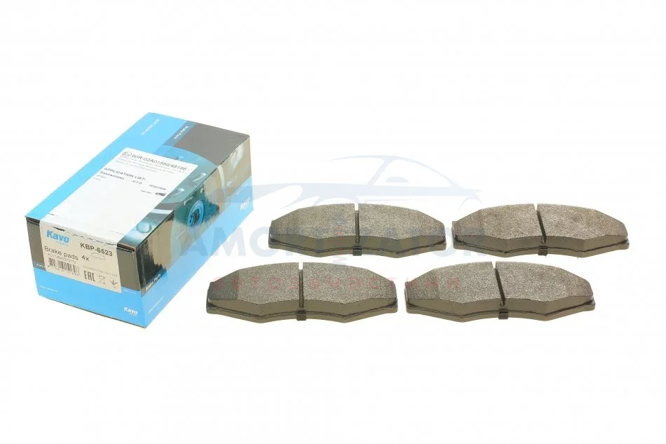 Комплект гальмівних колодок PARTS KBP-6523 KAVO KBP6523 (фото 1)