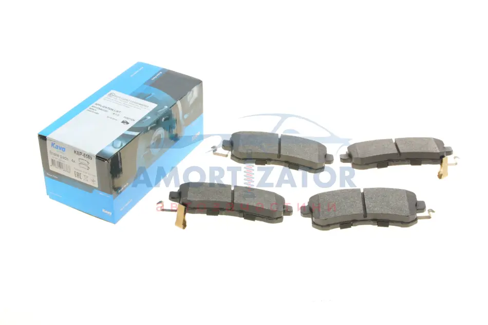 Комплект гальмівних колодок PARTS KBP-6589 KAVO KBP6589 (фото 1)
