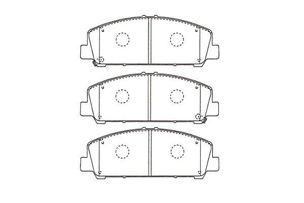 PARTS NISSAN Гальмівні колодки передн. INFINITI QX56 5,5 12- KAVO KBP6611 (фото 1)